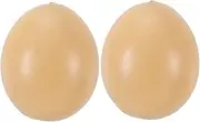 Totority 10pcs Fake Eggs Faux Eggs Fake Chicken Eggs Egg Substitute Toy Egg Kitchen Game Toy Realistic Eggs Play Food Teaching Aid Eggs Pet Eggs Artificial Eggs Solid Eggs for Breeding