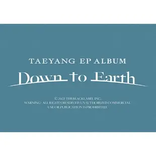 ❤️韓國進口版【태양TAEYANG太陽 (BIGBANG) 】Down to Earth全新專輯EP Album❤️