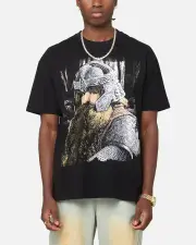 [AMERICAN THRIFT] American Thrift X The Lord Of The Rings Gimli Heavy T-shirt Black - Size L L Black