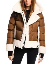 Sam. Bianca Sherpa Trim Down Jacket