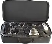 18 Grams Coffee Travel Set with V60 Dripper | Portable Pour Over Coffee Kit with Kettle, Mug, Grinder, and Scale | Compact Brewing Set for Home, Work, or Travel
