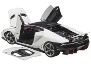 Lamborghini Centenario Bianci Isis / Solid White with Carbon Top 1/18 Model Car