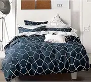 Gioia Casa 100% Cotton Fred Reversible Printed Quilt Cover Set - Soft, Comfy, Luxurious Duvet Cover with 250 Thread Count - Elegant Design Quilt Cover Set for Bedding - Super King Size