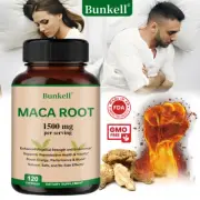 MACA ROOT 1500 MG capsules ( lepidum mayenil ) with Black Pepper