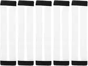 [kowaku] 5x Clear Invisible Bra Extension Strap, Seamless 3 Hook Replacement - Black, as described