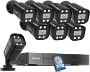 Hiseeu AK-8AHB915B-CT CCTV SYSTEM MINI BULLET CAMERA DC 12V 5MP 8CH 265+DVR