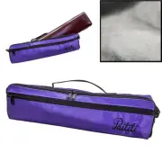 Paititi Brand New C Flute Hard Case Cover w Side Pocket/Handle/Strap Purple