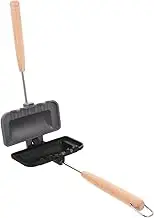 LAPYAPPE Non Stick Sandwich Baking Tray Versatile Pancake Maker with Ergonomic Handle Double Sided Mold for Toast Fried Eggs More for Family Camping