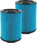 2 x VF5000 3-Layer High-efficiency Fine Dust Replacement Filter for Wet Dry Vac