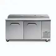 Bromic Refrigeration Bromic Two-Door Food Prep Counter PP1700 - Pizza Prep Fridges (BR-3735801) - 3735801-BR