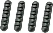4Pcs Black Cable Management Organizer Slot Desktop Cord Organizer for Tidy Workspaces Lightweight and Portable Wire Management for Use