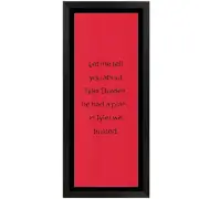Fight Club "Trust Tyler" Framed Promo Daybill Poster