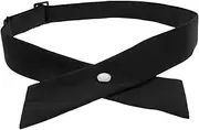 [BESPORTBLE] Adjustable Cross Bow Tie for Blue Necktie for School Uniforms and Cosplay Comfortable Material Unique Cross Design for Stylish Outfits