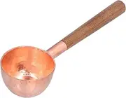 Copper Coffee Scoop Long Handle Measuring Spoon Coffee Bean Tea Sugar Scooper Stirring Spoon for Home Bar Tea Milk Shop Use