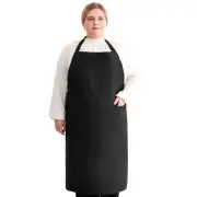 Plus Size Aprons for Women with Pockets Adjustable Blooming Waterproof 1 Pack