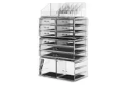 Makeup Cosmetic Organizer Storage with 12 Drawers Display Boxes (Clear)