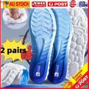 2 pair Gel Shoe Insoles Insert Heel Arch Supports Men Women Flatfoot Plantar+VIC