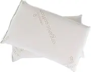 [Naturepedic] Organic Solid Latex Pillow - Standard Bed Pillow - Luxury Pillow for Comfortable Sleeping, Back Support and Neck Pain Relief - Sleeps Cooler & More Supportive Than Memory Foam Pillows
