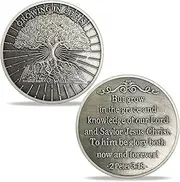 Growing in Christ Challenge Coin Faith-Based Christian Challenge Coin Bible Verse Gift