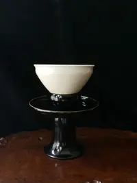 在飛比找樂天市場購物網優惠-日本漆器 大漆杯臺 杯托 盞托 茶道具 純實木天目臺 貴人
