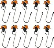 S Track Tie Down - S Track Connector for Truck | 10X Secure Rings RVs Aluminum Rail Lock Buckle Hook for Motorcycles ATVs