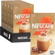 NESCAFÉ Decaffeinated Cappuccino Coffee Sachets 40 Pack, 4 X 10 Pack, Chocolate