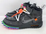 Nike Air Force 1 Mid x OFF-WHITE Black Sneaker, Size 6 / 7.5W BNIB DO6290-001