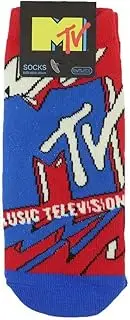 スモール・プラネット(Small Planet) Small Planet MTV Character Socks Logo Red/Blue Ladies Size 23-25cm