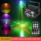 128 Patterns Rechargeable Laser Projector Stage RGB LED Party DJ Disco Lighting