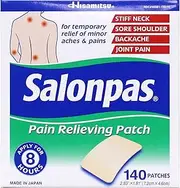 [Salonpas] Pain Relief Patches 283" X 181" Speciall Size Of 140 Count Total