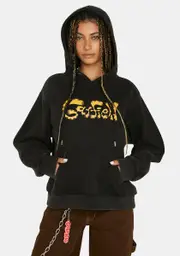 [Dolls Kill X Garfield] Good Cat Bad Cat Fleece Hoodie