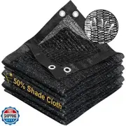 ShadeandBeyond 50% Black Shade Cloth with Grommets, 10'x20' Durable Garden Sh