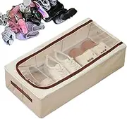 Fabric Storage Box, Zippered Storage Bag - Clothes Storage Organizer Large Capacity Blanket Organizer - Portable Under Bed Organizer Clothes Storage Bag Shoes Blanket Sweater
