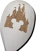 FastCraft WALT DISNEY MICKEY MINNIE MOUSE EARS CASTLE INSPIRED WOODEN BAKING SPOON KITCHEN COOKING BIRTHDAY PRESENT GIFT FAN LASER ENGRAVED