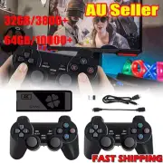 4K HDMI TV Video Game Stick Retro Gaming Console w/ 2 Wireless Controller ET
