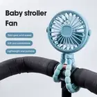 Portable USB Desktop Folding Fan,Outdoor Baby Stroller Handheld Fan, Summer Mute
