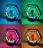 Action Figure / Funko Pop – Hexagon - LED light - Display stand – 3D Printed