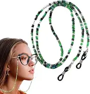 [Generic] Sunglasses Strap for Men | 29.53 inches Glasses Strap | Beaded Eyeglass Chains Multi-Functional - Eyewear Accessories Glasses Chain Neck Chain for Fishing Boating