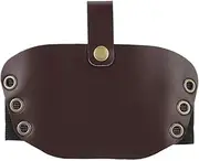 PU Material Motorcycle Shift Guard Shoes Boots Protector Cover (Brown)
