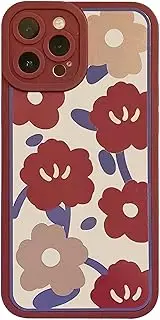 Juuui Floral Phone Case – Durable Snap-On Cover with Vibrant Flower Pattern for iPhone 15 Pro Max, Scratch-Resistant & Slim Fit Design Cute Phone Cover
