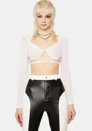 Pure She's So LA Sheer Crop Top