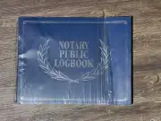 BK: NEW Notary Public Logbook by Peter Pauper Press (8 Entries per 2 Pages)