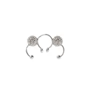 [VALENTINO] Swarovski Poetique des Gouttes Nose Ring Silver