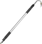 Telescopic Gutter Cleaner Alumium Alloy Gutter Cleaning Wand Brass Fittings Adjustable Height 105-175cm Rain Gutter Cleaning Hose Attachment, Long Reach Gutter Cleaning Tools from The Ground