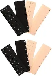 [SHERCHPRY] Bra Hook and Eye Extender Set 8pcs Bra Extension Soft Bra Hook and Eye Extender for Maternity Nursing