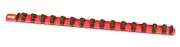 Ernst 8401M RED 3/8" Drive Socket Organizer Rail w/ Magnets & Twist Lock Clips