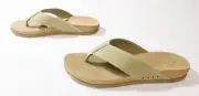Reef Men's Ojai Suede Flip-Flop Sandals CD4 Tabacco/Elm CJ4057 Size US:12