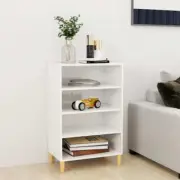 NNEVL Sideboard High Gloss White 57x35x90 cm Chipboard