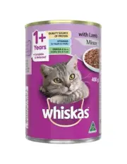 Whiskas 1+ Years Mince Lamb Can 400gm