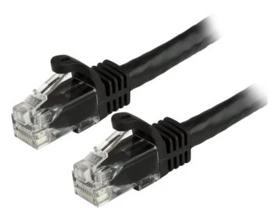 CAT6 CAT 6 Ethernet Cable UTP 24AWG Internet Router Black Patch Cord 50 FEET 50'
